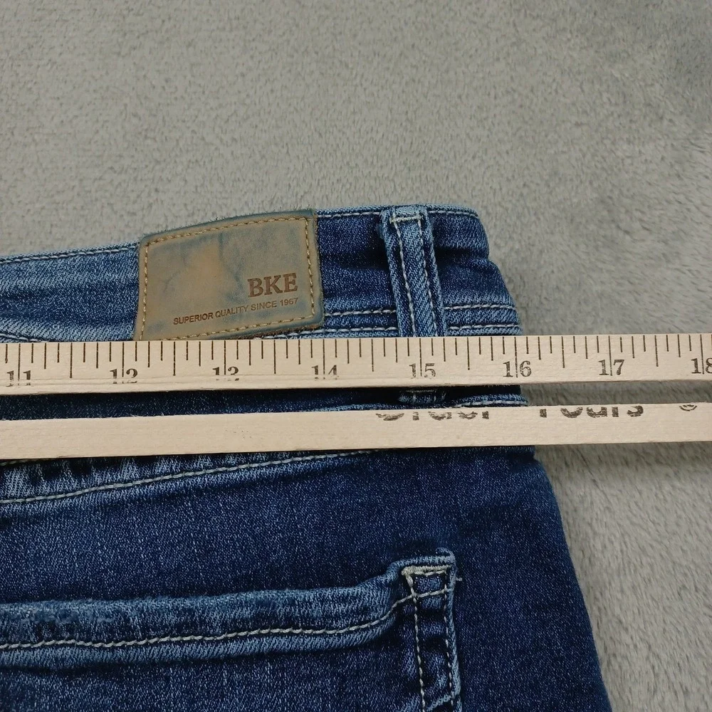 BKE Jeans Womens 30 Blue Denim Gabby High Rise Ankle Skinny Distressed